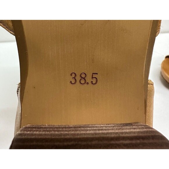 Everybody by BZ Moda women size EU 38.5/ US 8 brown leather strap sandals - Picture 10 of 12